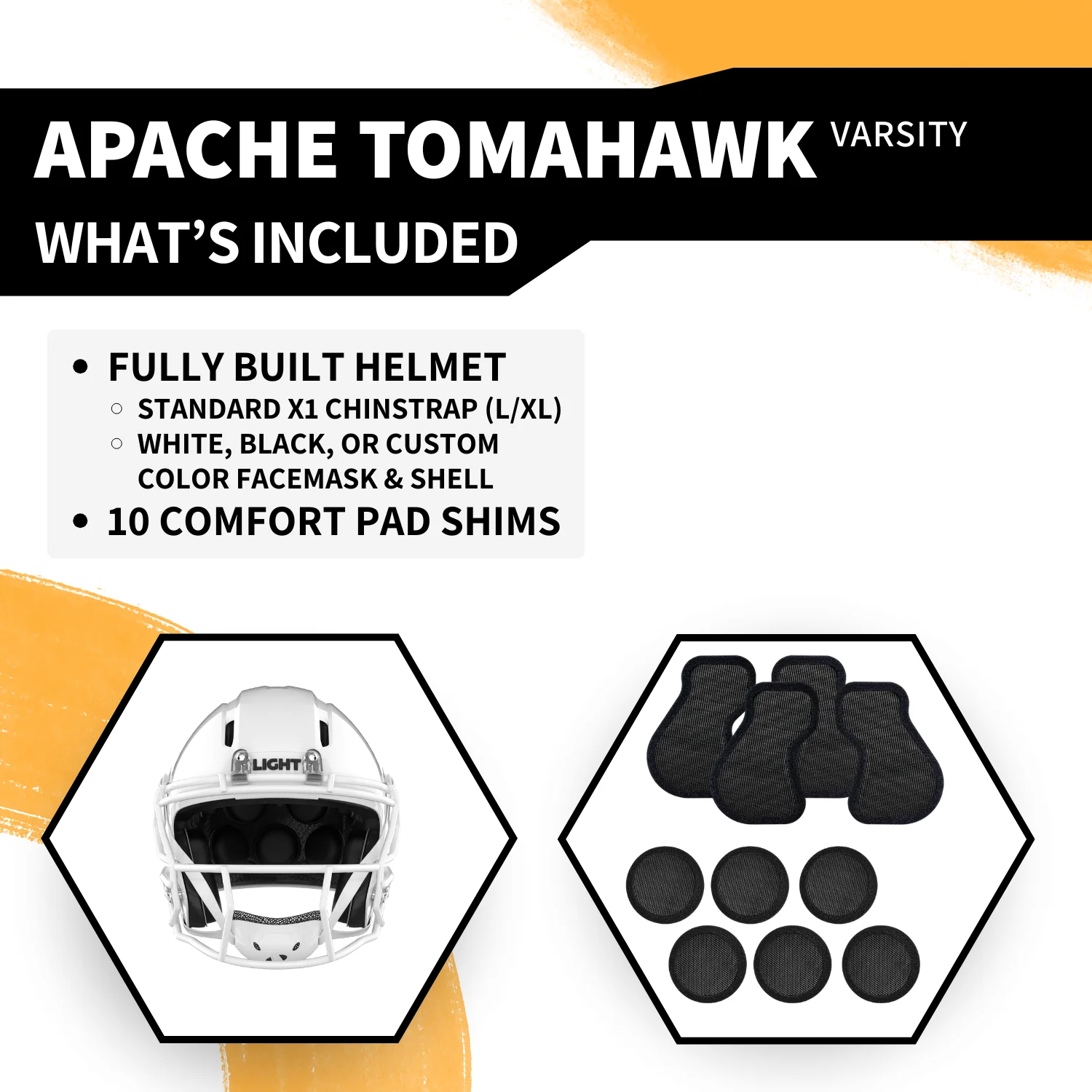 Apache Tomahawk Varsity Football Helmet - Image 3