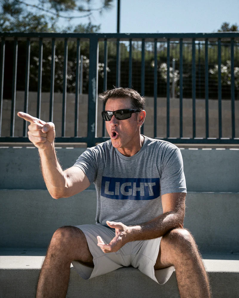 Block It Out Tee (Premium Heather / Blue) - Image 3